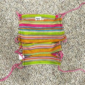 Stripe Crop Top with Tie Sides